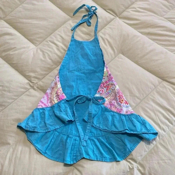 Lunalay Children’s Pink, Purple & Teal Apron - Picture 3 of 11